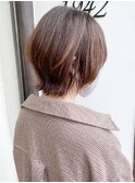 《knit銀座》大人可愛い20代30代40代ウルフショート丸み前下がり