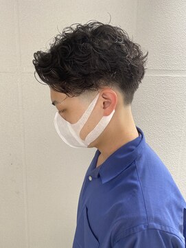 ハレケメリディッシュ(HAREKE meridish) ローフェード×デザインパーマ