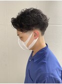 ローフェード×デザインパーマ