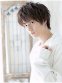 ≪mod's men≫ラフさと重さを演出★オリーブグレージュウルフf