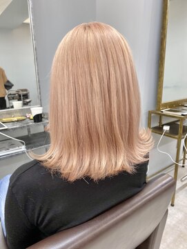 オズ 郡山桑野店(OZ) ミニウルフチェリーブラウンホワイトグレージュフェザーパーマ