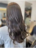 チョコレートブラウン ロングレイヤー/20代30代40代