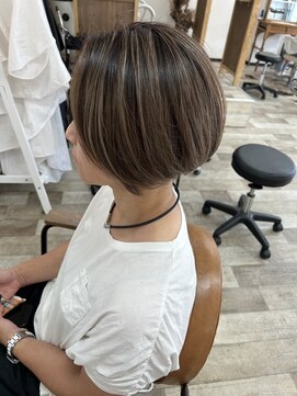 クート アンド シー 東川口(kuto and C) カット×ハイライト×イルミナカラー×グレージュ 東川口