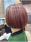 大人女子ミニボブハイライト