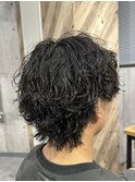 絶壁解消/波巻きウルフ/メンズパーマ/くびれウルフ/名古屋/栄
