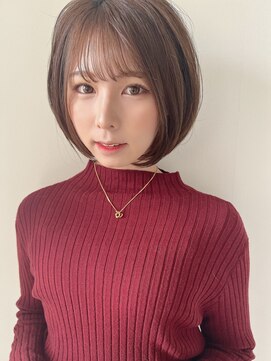 モアナ バイ ラナ 甚目寺店(MoanA BY LANA) アッシュブラック/インナーカラー/透明感/シースルーバンク/前髪