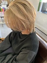 ライフ 星田店(Lyfe) ダブルカラーミルクティー_ウルフショート似合わせカット_88