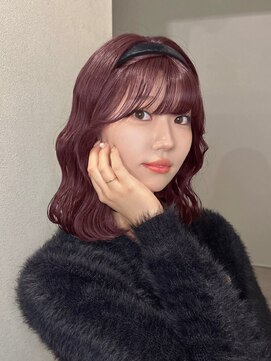 シー(See.) 韓国ヘアレイヤーカット顔周りカットブリーチなしダブルカラーA