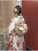 成人式前撮りヘアセット