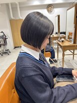 ネイロ 錦糸町(NeiRo)&nbsp;魅力倍増カールセミディシアーカラーダークアッシュショートヘア