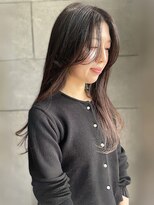 美々百花 ザスパ(美々百花 theSPA)&nbsp;ココアベージュ 白髪ぼかしカラー ロングストレート 艶髪 30代