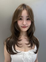 サンドイエナ 横浜店(sand yena)&nbsp;レイヤーカット/ロングヘア/ベージュカラー/韓国/髪質改善