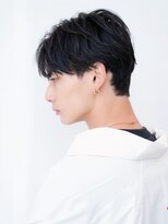 ケアリー 川西能勢口(Carelly)&nbsp;ツイストパーマ七三オールバックマッシュウルフスリークショート