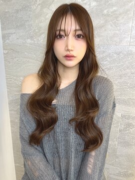 ロンドガーネット 池袋(Lond garnet) ミニウルフレイヤーカット顔周り前髪韓国ミディアムロング/池袋