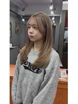 レブ 三条河原町(Reb,) ダブルカラー/レイヤー/ミルクティーベージュ