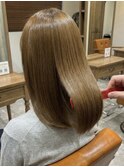 大船ダブルカラーミルクティーベージュピンクベージュブリーチ