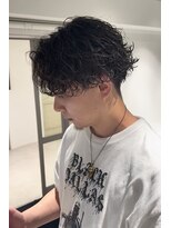 シグ マ盛岡(SIGMA) 【盛岡メンズパーマ】センターパート×波巻きスパイラル