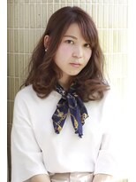 ヘアーガーデン ハニワ(Hair Garden 葉庭)&nbsp;ラフな感じのミディアムパーマ