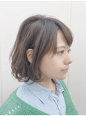 大人かわいいデジタルパーマボブ【Ruufus恵比寿渋谷】