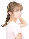 こなれ三つ編みアレンジ