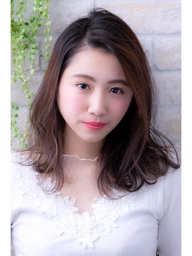エルデ ナインズ ヘアー スタンド 川口店(elde 9's HAIR STAND) プリカール＆シルキーチョコレートの大人ガーリーモードヘア