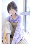 【Allie】ラベンダーベージュ×コンパクトショートボブカールver