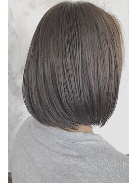 レセ 新松戸deux店(Laissez) 伸ばし中ボブ×グレージュ グリーン【レセ新松戸ドゥー店】