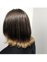 ヘアーサロン フーガ せんげん台店(HAIR SALON fuuga)&nbsp;裾カラー×ボブ