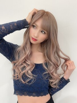 ローレン(Rollen) 透明感グレージュ×シールエクステ