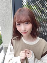 サロンドミルク 原宿(salon de MiLK)&nbsp;【salon de MiLK 原宿】ミディアム×ピンクベージュ