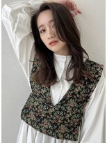 ソヨン 奈良店(SOYON)&nbsp;韓国風 前髪長めくびれ セミロング 艶カラー