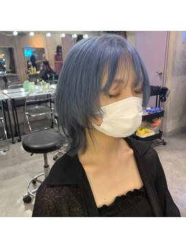 インク 渋谷(INK.) ブルーシルバー×ウルフカッコ