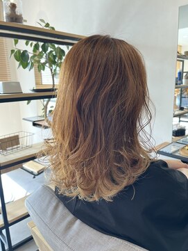 スイ(SUI) ハイトーンオレンジ＋インナーカラー(^^)