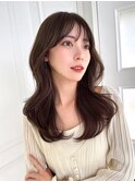大人可愛い韓国ヘア くびれヘア レイヤーカット 垢抜けヘア#