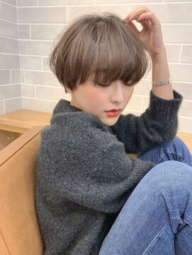 サンド 鹿児島中央(sand) 黒髪/グレーベージュ/レイヤーロング/前髪パーマ[鹿児島駅]