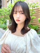 ミラリー トウキョウ(Mirareee Tokyo)&nbsp;20代30代40代◎前髪パーマグレーベージュレイヤーロング黒髪