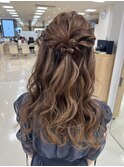 ハーフアップ/