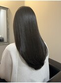 ツヤ髪ロング 赤み消しオリーブカラー[錦糸町/髪質改善/亀戸]