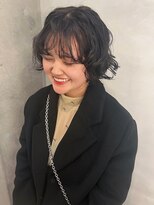 ペレ 梅田(PELE) 前髪/アンブレラカラー/こなれミディ/イメチェン/ウェーブパーマ