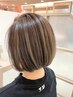 【白髪を活かしてオシャレに】カット+白髪ぼかしハイライト ￥18700→￥14300
