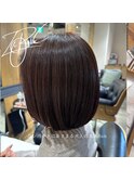 大人の丸みボブ
