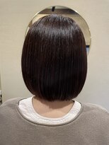 穀雨(Kokuu)&nbsp;大人シアーベージュミニウルフボブミディアムレイヤー