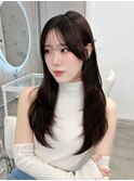 上品可愛い◇韓国くびれヘアダークグレージュ
