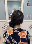 サイドお団子スタイル