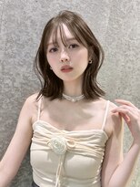 グロー 大宮(GLROW) ▲レイヤーカット顔まわり前髪矯正オリーブベージュharuhi