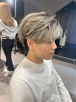 メンズサロン キング 心斎橋店(Men’s salon K!ng) ホワイトメッシュ/ツイスト/ツイスパ/パーマ/メンズ/眉毛/心斎橋