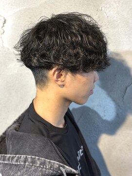 ニアウ 高崎店(Niau) メンズマッシュシャドウパーマ群馬高崎眉毛韓国