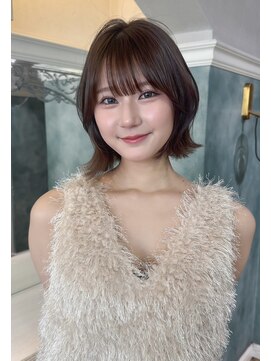 ロンド 銀座(Lond) ◆ くびれヘア/アプリコットオレンジ/韓国/ボブ/レイヤー/前髪40