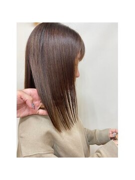 髪質改善×グレージュ