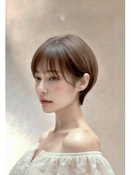 ネオリーブウリ 二子玉川店(Neolive uri) イメチェンホワイトブロンド外ハネボブ美髪ワイドバング